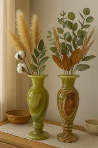 Fabrication OEM de vase à fleurs en marbre intemporel pour un style d'intérieur élégant, offrant la beauté et la grâce de la pierre naturelle - Product Image 2