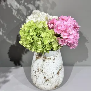 55cm fiori artificiali ortensie fiori di seta fiori artificiali bouquet disposizioni per matrimoni ortensie vendita