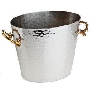 Stainless Steel Shiny Round <b>Wine</b> Bucket Decorating New Design Luxury <b>Wine</b> Buckets Bar Organizer <b>for</b> <b>Sale</b> From Indian Supplier - Product Image 2