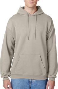 Sweat-shirt à capuche en molleton 100% coton EcoSmart pour homme, 300g, respirant, motif uni, broderie 3D en relief, teinture unie - Product Image 4