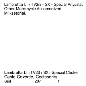Cable de Estrangulador Gris para Lambretta LI + TV2/3 + SX + Special, Accesorios para Motocicleta - Product Image 2