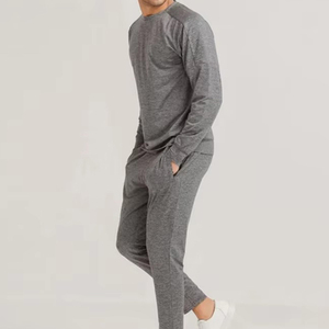 Ensemble de survêtement uni tendance pour hommes, qualité supérieure, logo personnalisé imprimé, respirant, séchage rapide - Product Image 5