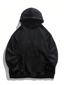 ขายส่งเสื้อสเวตเตอร์แขนยาวแบบกําหนดเองเสื้อสวมหัวมีฮู้ดผู้ชาย - Product Image 4