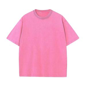 Ropa de calle con estampado personalizado, camiseta gráfica para hombre, camisetas Vintage de gran tamaño con lavado ácido, Camiseta de algodón pesado a la moda de talla grande - Product Image 2