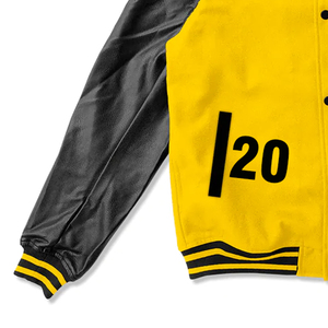 เสื้อแจ็คเก็ตวาร์ซิตี้ผู้ชายสำหรับฤดูหนาวแบบใหม่ ผ้าฝ้าย 100% ระบายอากาศได้ดี แห้งเร็ว สไตล์ไฮสตรีท  โลโก้ด้านหน้าแบบสั่งทำพิเศษ คุณภาพสูง - Product Image 3