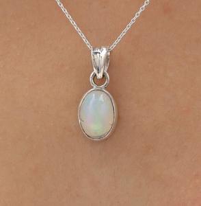 จี้โอปอลสปินเนอร์ทำด้วยมือสีเงิน925จี้925หินแข็งประทับของขวัญแต่งงานจี้คลาสสิกเครื่องประดับที่สมบูรณ์แบบ - Product Image 3