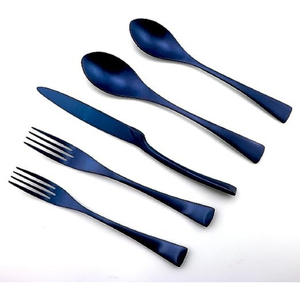 Vente en gros de couverts de luxe de haute qualité pour mariage d'hôtel ensemble de couverts en acier inoxydable nickelé avec logo personnalisé - Product Image 3