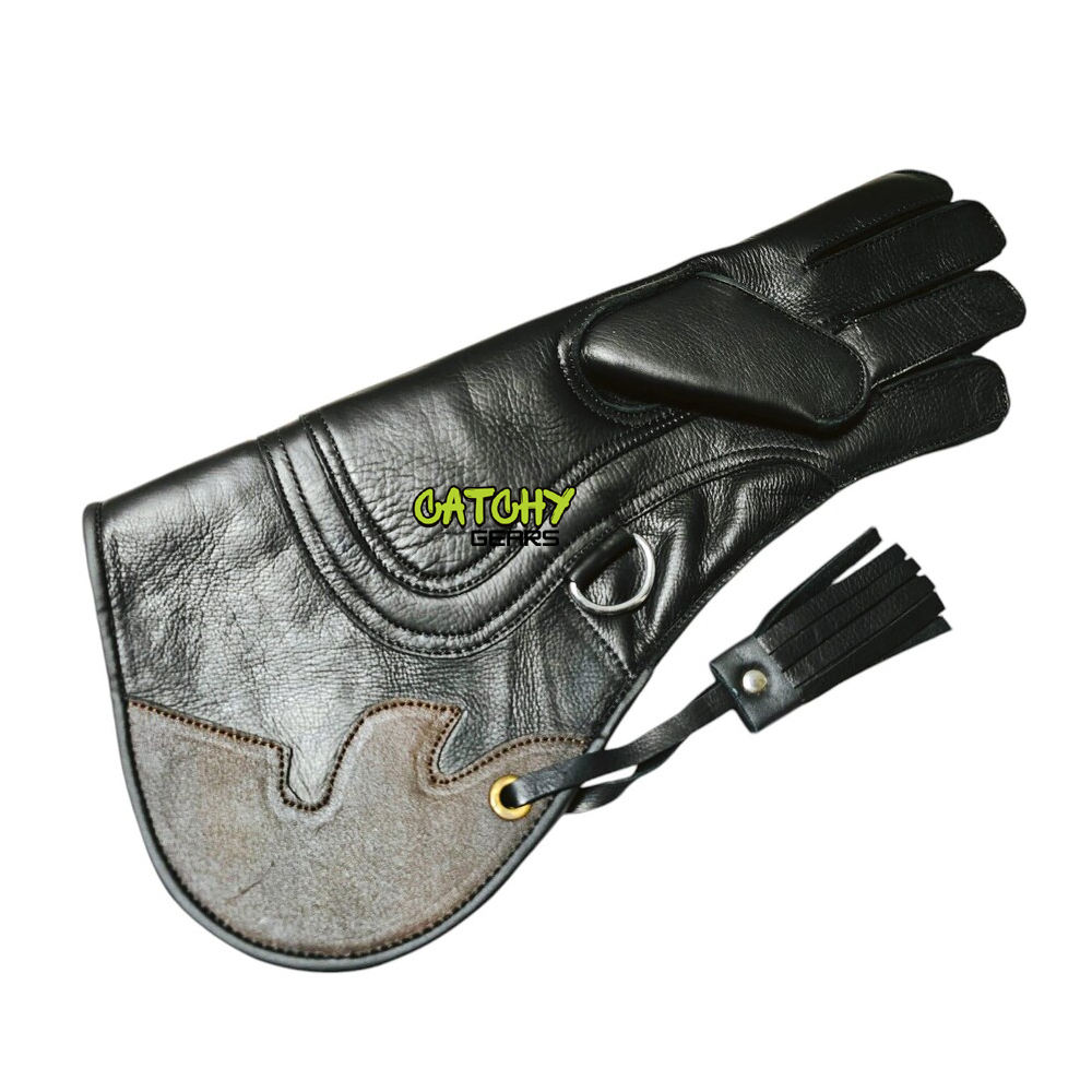 Black Leather Eagle Fashion