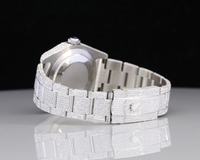 Nouveau Diamant Moissanite Carré en Acier Inoxydable de Haute Qualité, Clarté VVS, Style Fantaisie Givré, Cristal Antique de Laboratoire