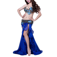 Costume deux pièces pour homme avec blazer et pantalon à paillettes, en polyester brillant et respirant, idéal pour la scène, les soirées, les boîtes de nuit, les spectacles de danse orientale, personnalisable
