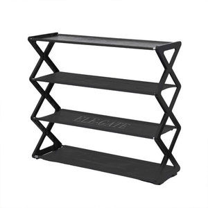 Organizzatore Moderno a 4 Livelli Staccabile per Scarpe e Vestiti, Scaffale in Tessuto e Plastica per Armadio, per Scarpe, Borse e Abbigliamento - Product Image 2