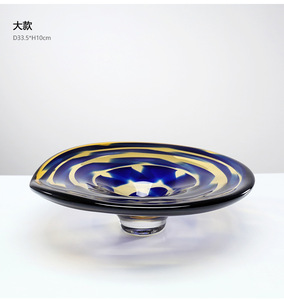 Plato decorativo de estilo europeo para fiesta, plato de dulces, plato de fruta de vidrio - Product Image 3