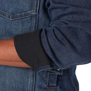 Chaqueta para hombre Chaqueta vaquera ajustada para hombre con diseño elegante Chaqueta vaquera para hombre con detalles rasgados desgastados Servicio OEM - Product Image 6