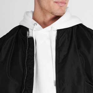 Chaqueta Bomber de manga larga de alta calidad, elegante y cómoda con diseño personalizado y cuello con capucha - Product Image 2