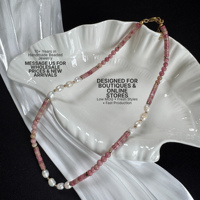 Collier de perles multicolores personnalisé, perles d'eau douce, bijoux bohèmes océaniques, collier de pierres précieuses fait main pour les marques de boutiques