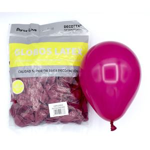 Palloncini in Lattice Decotex 12cm Fucsia Scuro, Confezione da 100 Pezzi per Decorazioni Festa - Product Image 1