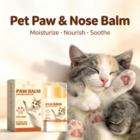 Baume pour pattes et nez de chien et de chat, crème hydratante pour pattes d'animaux avec glycérine et panthénol, apaisement doux pour pattes sèches et rugueuses, OEM ODM