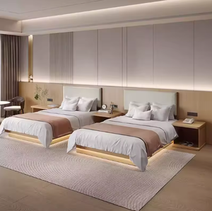 โครงเตียงโลหะขนาดคิงไซส์ทันสมัย ทนทาน พร้อมเบาะผ้าฝ้ายป้องกันแมลง และรับประกัน 5 ปี สำหรับห้องนอนโรงแรม - Product Image 3