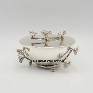 Most Stylish Trending Design <b>Silver</b> Tree Branch Shape Shiny Gold Plated <b>Bowls</b> Handcrafted Aluminium Metal Decorative <b>Bowls</b> - Product Image 6