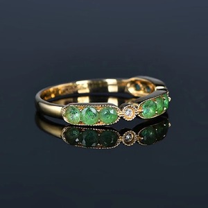 Emerald Cut 925 Sterling Silver or Gold Plated Emerald Engagement Handmade <b>Ring</b> for Women <b>Indian</b> Weddings Wholesale Fine Jewelry - Product Image 1