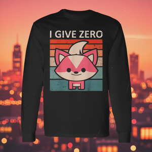 T-Shirt a Maniche Lunghe Zero Fox in Stile Retrò Ispirato alla Volpe per Uso Promozionale - Product Image 3