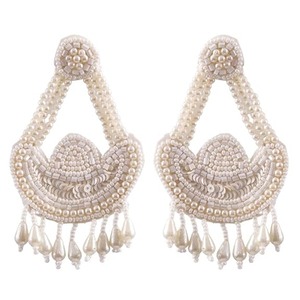 ต่างหูห้อยประดับลูกปัดหลากสีสันงานฝีมือสำหรับงานมาร์ดิกราส์ เครื่องประดับแฟชั่น JAVED HANDICRAFTS รุ่น JH-2083 - Product Image 4