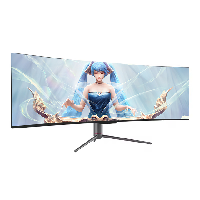 Curved ultra Wide 4k Gaming Monitor 144hz 49 Inch Resolution 3840 * 1080 LED Gaming Monitor