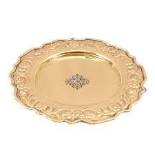 จานรองตกแต่งโลหะสแตนเลส จานอาหารค่ำ จานรองสำหรับงานแต่งงาน จานรองสำหรับโต๊ะอาหารโรงแรม - Product Image 2