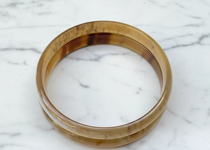 Elegante Brazalete de Cuerno Natural Pulido, Joyería Artesanal de Cuerno de Búfalo Ecológica, Estilo Tradicional Étnico Bohemio para Mujer - Product Image 4