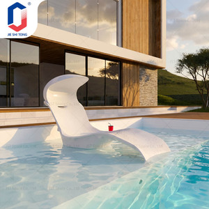 Chaise longue pliable réglable avec coussin, résistante aux intempéries, pour piscine, plage, patio, maison, hôtel, resort, chaise de loisirs - Product Image 6