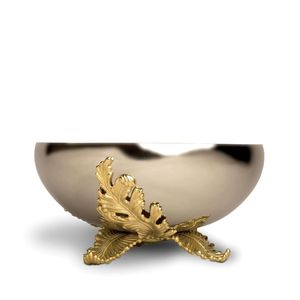 Bol décoratif en métal de luxe avec surface polie et design moderne, adapté aux fruits, aux collations, aux bonbons ou à la décoration - Product Image 6