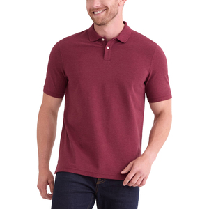 Tendance 100% coton brodé Logo Polo T-Shirt pour hommes Golf affaires uniforme couleur unie évacuation de l'humidité polos - Product Image 1