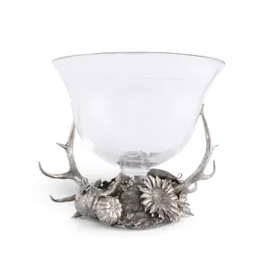 Seau à glace en porcelaine osseuse écologique avec logo personnalisé pour banquet de mariage, design plaqué or martelé, fabriqué par Zahid Exports - Product Image 5