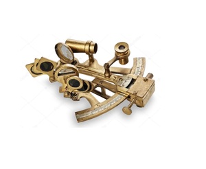 Livraison en laiton plaqué or Sextant allemand Sextant moderne premium fait à la main en laiton Sextant pour la décoration de la maison et de l'hôtel quantité minimale de commande - Product Image 5