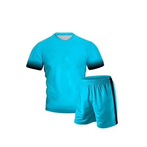 Ensemble d'uniformes de volleyball respirants en polyester 100% Techniques imprimées de conception de logo personnalisé - Product Image 4