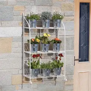 Садовый декоративный оптовый поставщик, Индивидуальный размер и дизайн, металлическая подставка для растений для наружного внутреннего декора