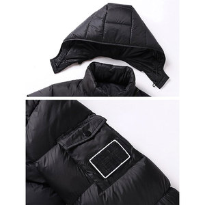 Veste matelassée pour homme avec tissu rembourré pour une chaleur ultime, design élégant à capuche avec isolation améliorée Vestes pour homme - Product Image 4