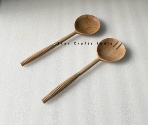 Ensemble de 2 serveurs à salade en bois et résine, fabrication artisanale de haute qualité, vente en gros, fabricant indien, nouvelles idées de produits 2026 - Product Image 5