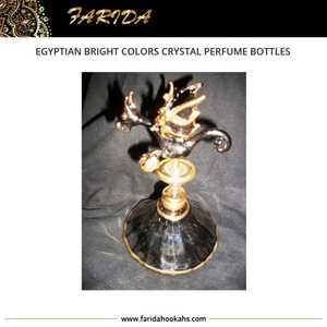 ขวดน้ำหอมคริสตัลสีสันสดใสสไตล์อียิปต์ทำด้วยมือมีเอกลักษณ์ - Product Image 3