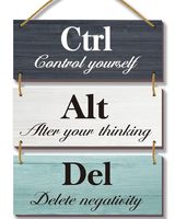 Plaque murale rustique en bois en gros avec citation inspirante et motivante, art décoratif style ferme pour le bureau