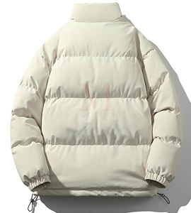 Parka de invierno de estilo callejero ligero personalizable 2024, chaqueta cálida para hombres y mujeres, Cuello acolchado con soporte, alta calidad - Product Image 3