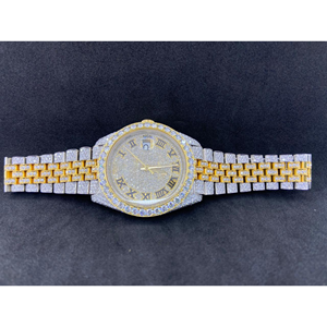Reloj de lujo VVS Moissanite | Esqueleto presidencial helado | Pasa el probador de diamantes al por mayor | Reloj Moissanite al por mayor - Product Image 1