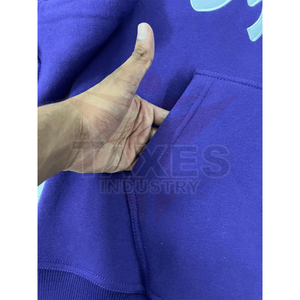 Sweat-shirts à capuche personnalisés pour hommes avec impression en relief, fermeture éclair, fabrication de vêtements 450GSM, poids lourd, 100% coton molletonné, confortable, taille pour hommes - Product Image 4