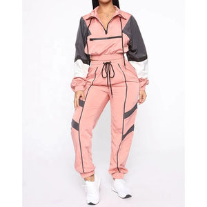 Ensemble de survêtement coupe-vent pour femme avec logo personnalisé, respirant, 2 pièces, tendance, durable, dernier modèle, vente en gros - Product Image 6