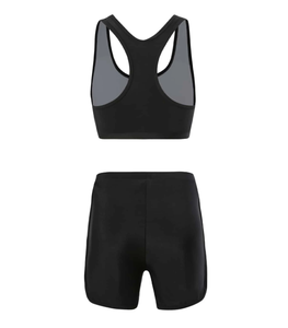 Diseño transpirable Sujetador de mujer Deportes Fitness Yoga Wear Sujetador atlético y pantalones cortos Conjuntos de 2 piezas Traje personalizado conjunto de ropa de gimnasio para mujer - Product Image 2