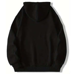 Bas prix coton polaire 500 GSM haute qualité sérigraphié à capuche couleur unie sérigraphié à capuche pour hommes - Product Image 2