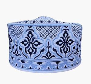 2025 mejor calidad Barkati gorra de oración para hombres islámico Namaz Kufi Topi bordado tejido musulmán sombrero mezcla étnica sombreros gorras - Product Image 4