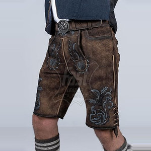 High Quality Traditional Lederhosen Bavarian <b>Shorts</b> For Adults Breathable Wholesale Cheap Price Lederhosen Bavarian <b>Shorts</b> - Product Image 4