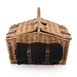 Deluxe <b>Picnic</b> Basket with <b>Blanket</b>-Soft Handmade Storage Basket Wholesale eco-friendly Made in Viet Nam - Product Image 2