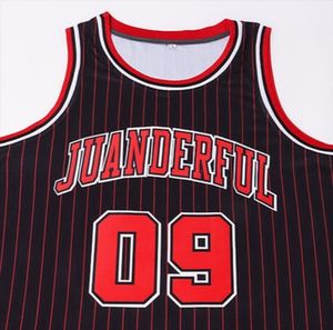 Maillot de basket-ball pour hommes de haute qualité, style tendance, personnalisable avec nom d'équipe, option taille plus disponible, 100% - Product Image 6